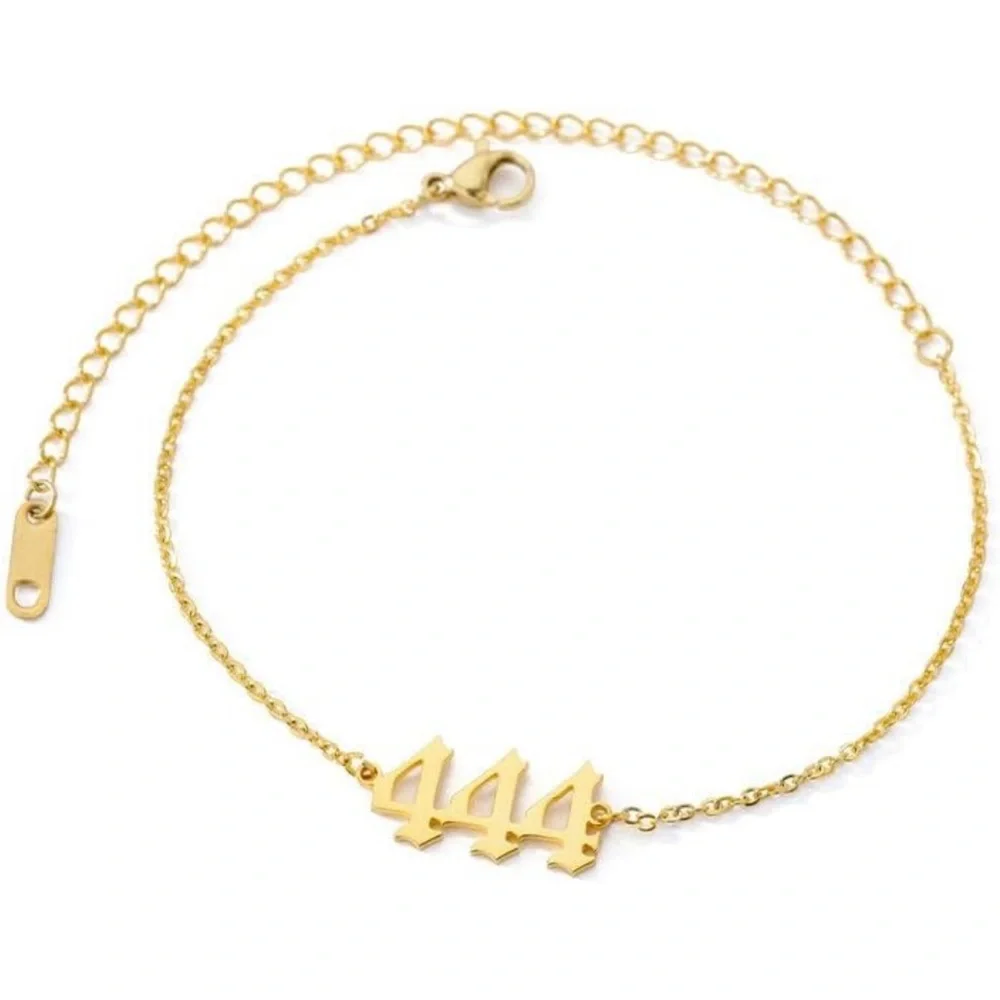 ✨🔮 888 Mystic Gypsy 18kp Gold Numeric Anklet 🔮✨ 1 LEFT!!! - Picture 4 of 9